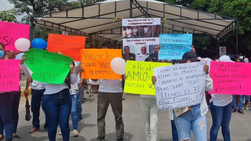 Marchan en Tuxtla Gutiérrez por los 16 trabajadores secuestrados en