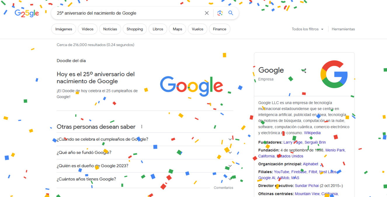 Google Cumple A Os Y Lanza Doodle Especial