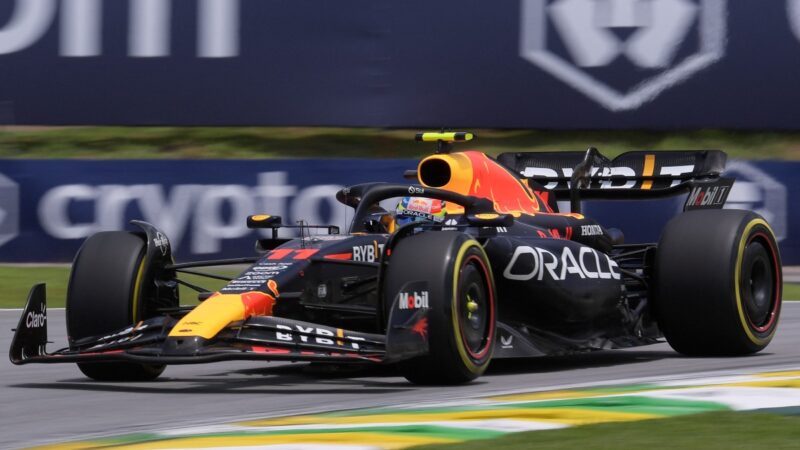 Checo Pérez es tercer lugar en la carrera Sprint del GP de Brasil