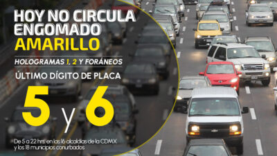 Hoy No Circula, CDMX y Edomex, lunes 2 de julio de 2023