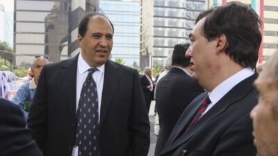 Lázaro Cárdenas Batell con su hermano Cuauhtémoc Cárdenas Batel