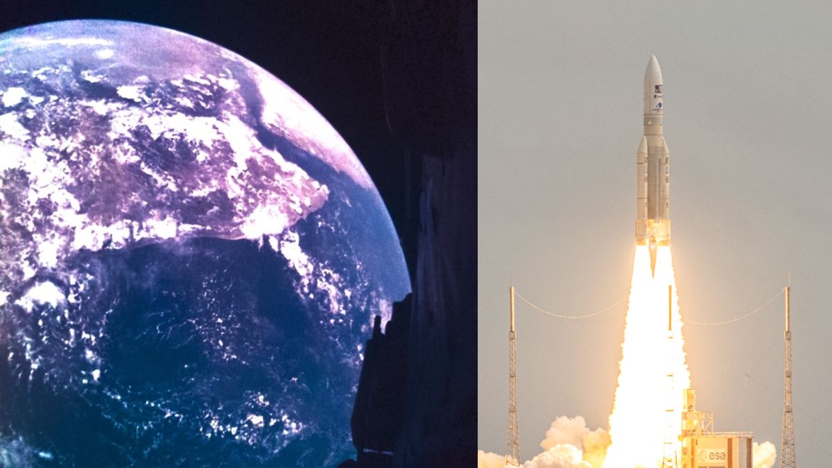 Las nuevas selfis de la Tierra, así son las fotos de la sonda Juice que se dirige a Júpiter