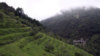 Zona montañosa con niebla en Tetela de Ocampo, Puebla