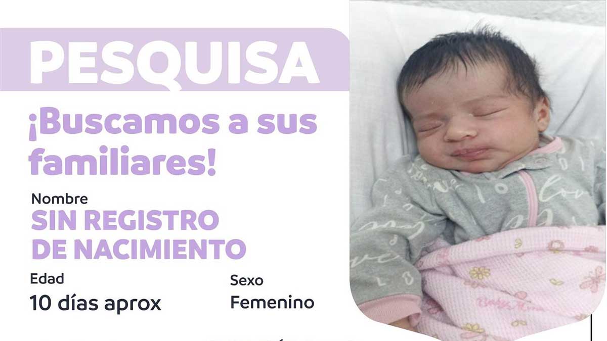 Abandonan a bebé de 10 días de nacida en Nuevo León; piden ayuda para localizar a familiares
