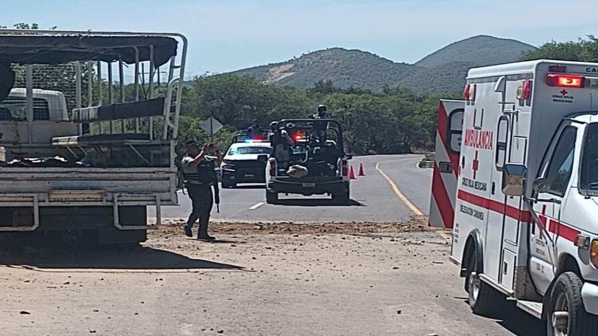 Camión de la Guardia Nacional sufre accidente en carretera de Cananea, en Chihuahua