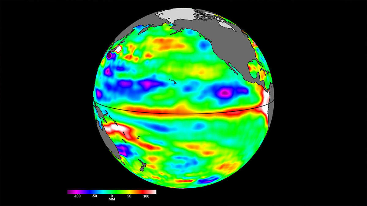 Detectan señales tempranas del fenómeno de “El Niño” desde el espacio
