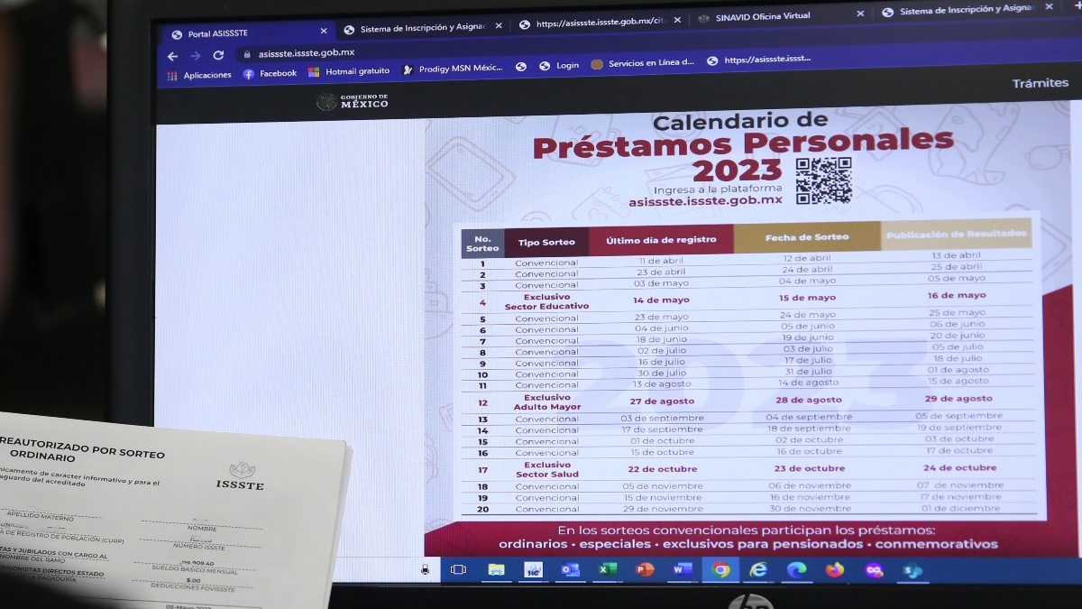 ISSSTE libera 30 mil créditos en Quinto Sorteo de Préstamos Personales