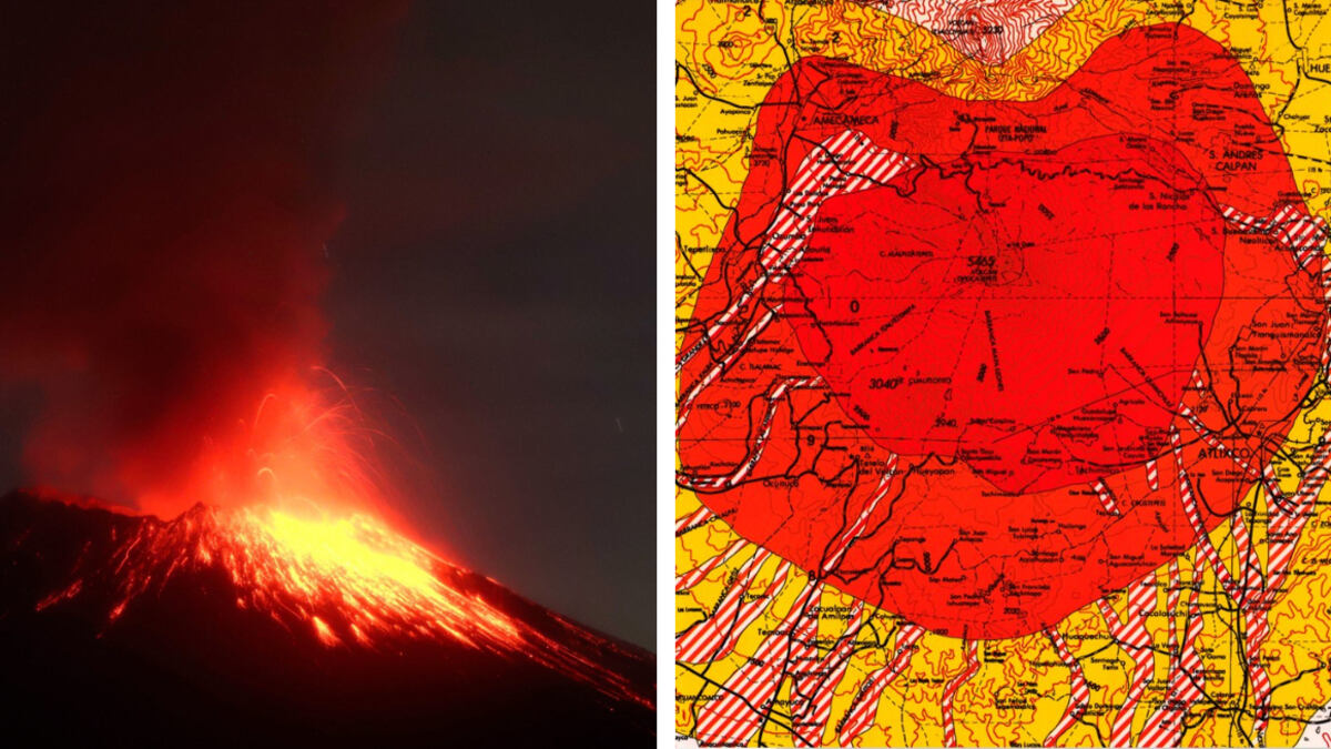 Popocatépetl: ¿qué son los mapas de riesgo por el aumento de actividad del volcán?