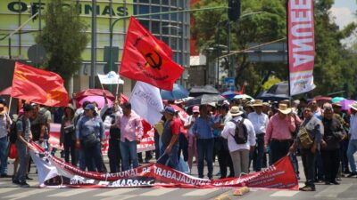 Marchas CDMX: Protesta de maestros de la CNTE en Avenida Insurgentes