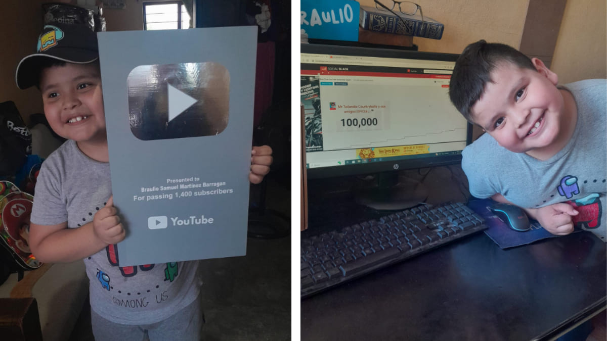 Papá crea una placa de seguidores de YouTube para su hijo y Google reacciona: conmueve historia