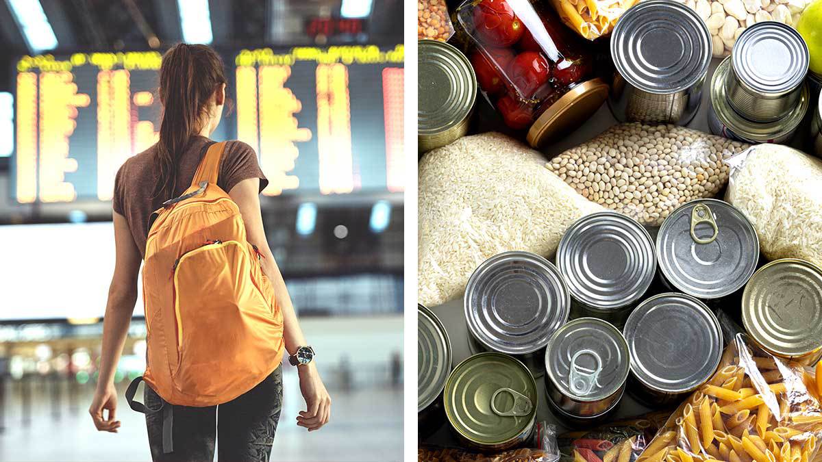 ¿Qué alimentos puedes llevar a EU en tu equipaje de mano?