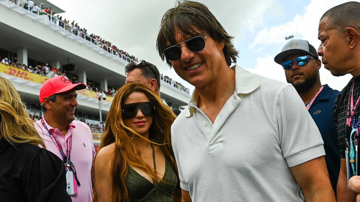Shakira, sus hijos y Tom Cruise fueron captados juntos en la F1