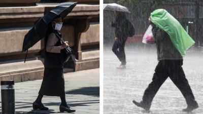 Altas temperaturas y lluvias en México