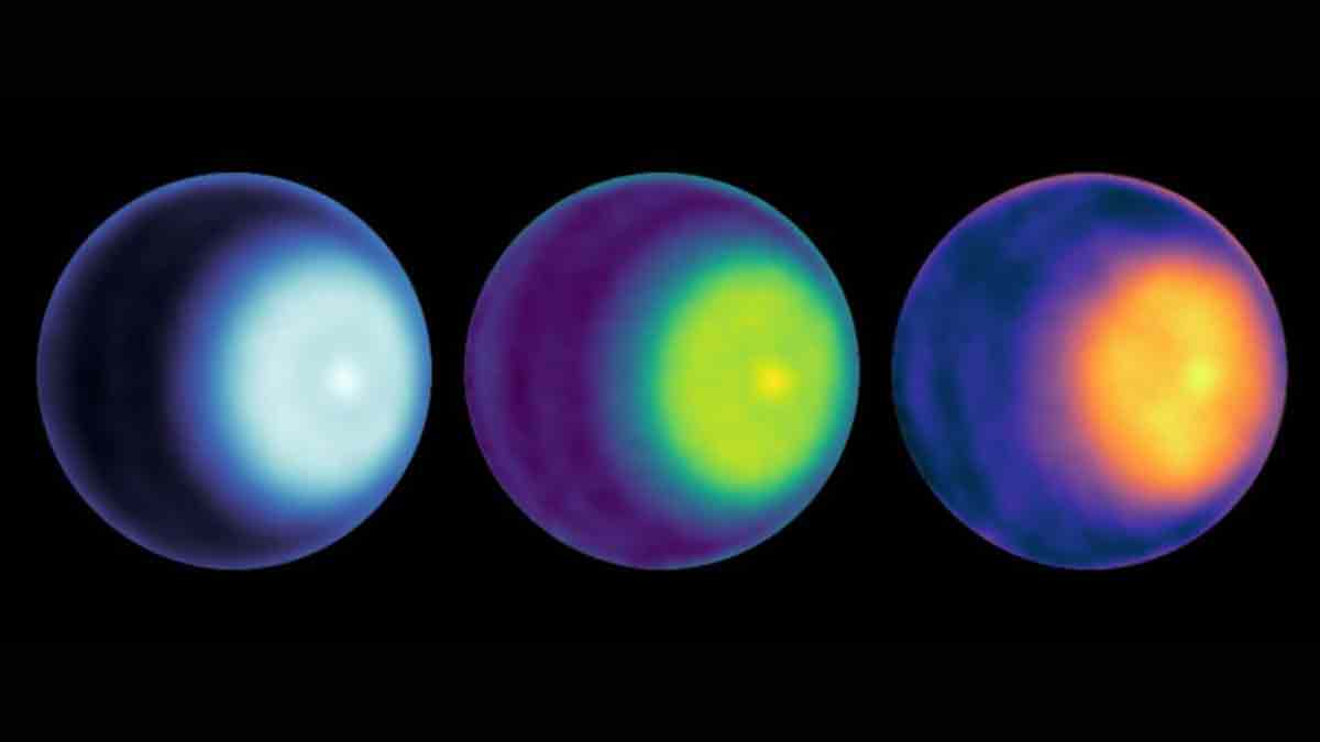 Ciclón en el Polo Norte de Urano es captado en imagen por primera vez, así se ve