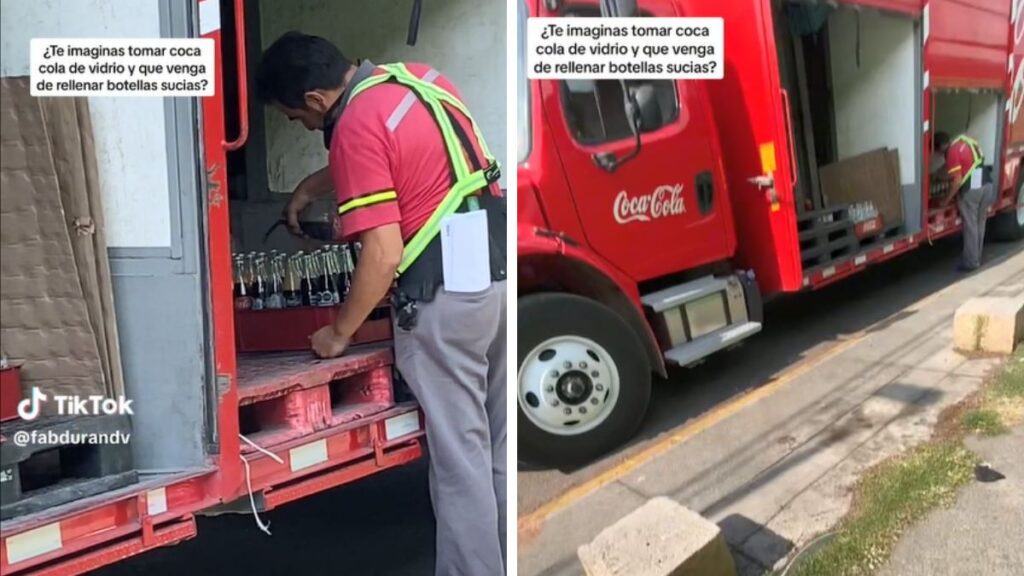 Rellenan refrescos de Coca Cola