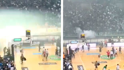 Basquetbol: suspenden partido en Grecia por disturbios en gradas