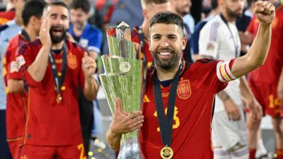 España celebra su campeonato en la UEFA Nation League