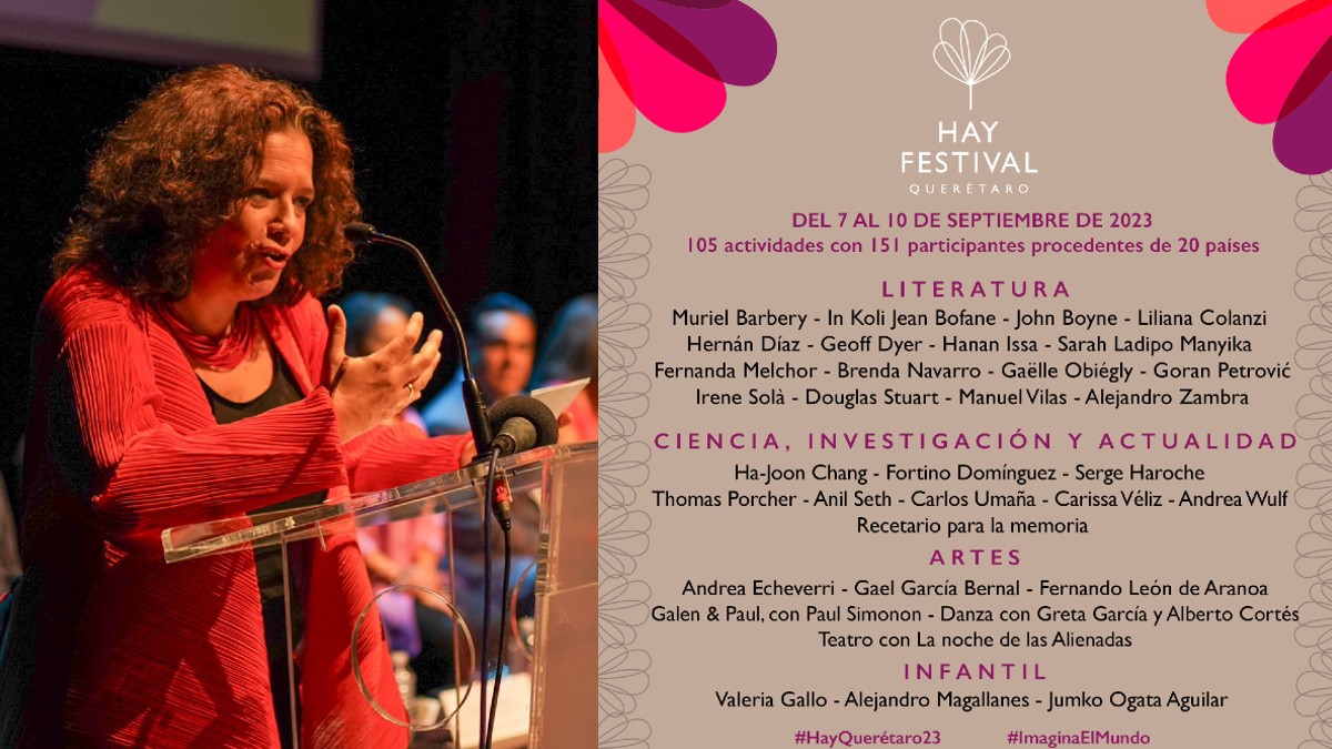 Hay Festival Querétaro 2023 reúne a premios Nobel y escritores reconocidos, presentan su cartel
