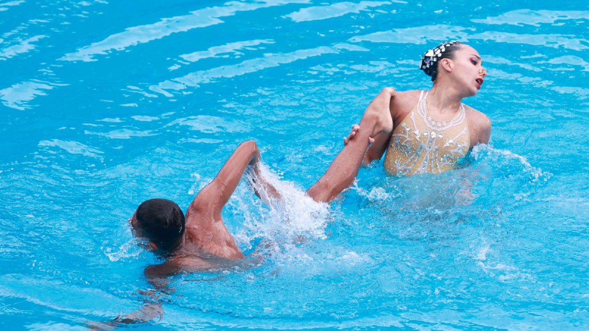 Dueto mexicano de natación artística gana oro con “La Llorona” en los Juegos Centroamericanos 2023, así fue el momento