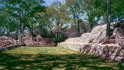 Ranas zona arqueológica llamada Machu Picchu mexicano