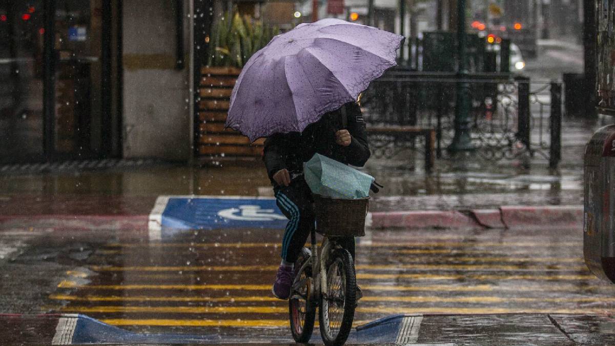 Lluvias y chubascos en la CDMX