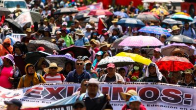 Marchas CDMX: Proteesta de la CNTE en el Zócalo capitalino