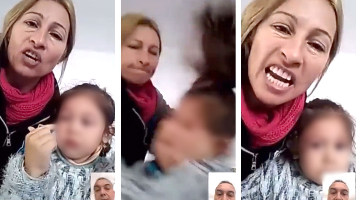 ¡Indignante! Mujer golpea a hija para vengarse de su ex; video se viraliza