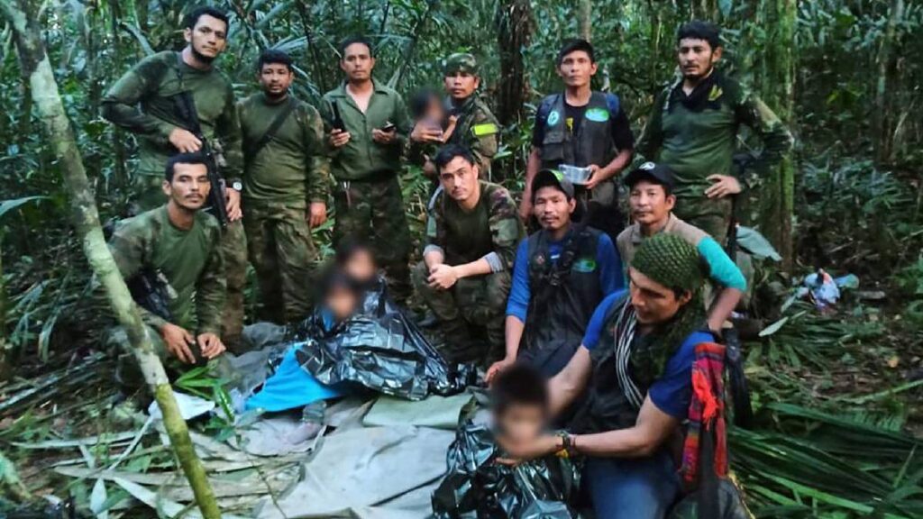 Niños rescatados en selva de Colombia se recuperan