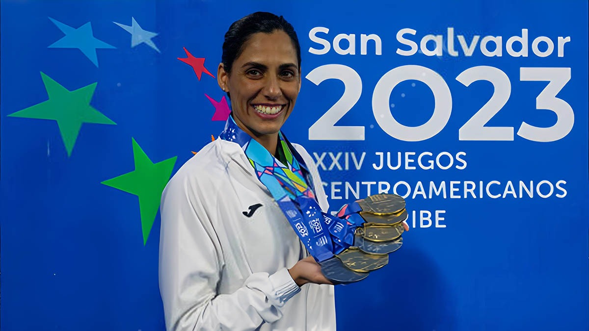Nuria Diosdado es la máxima ganadora de medallas de oro en la historia de los Juegos Centroamericanos