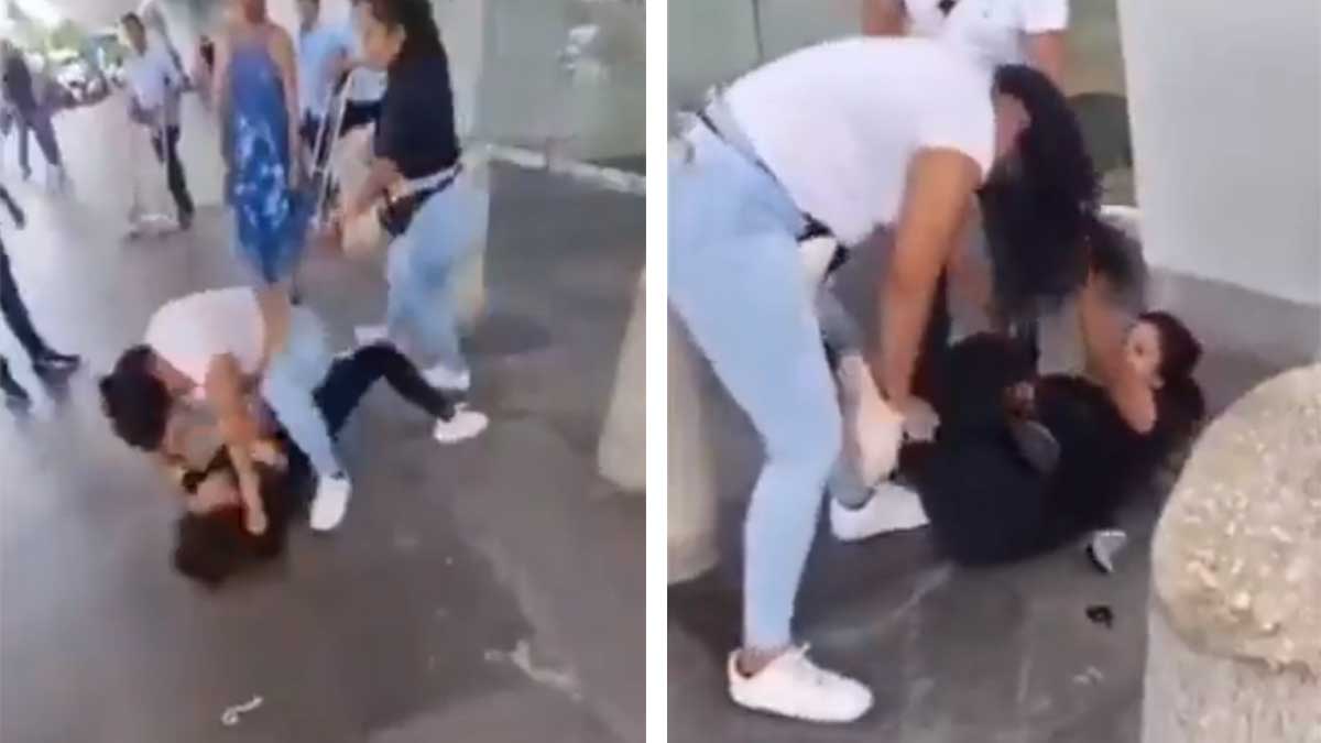 ¡Con jalones de cabello! Mujeres protagonizan pelea en aeropuerto de Cancún