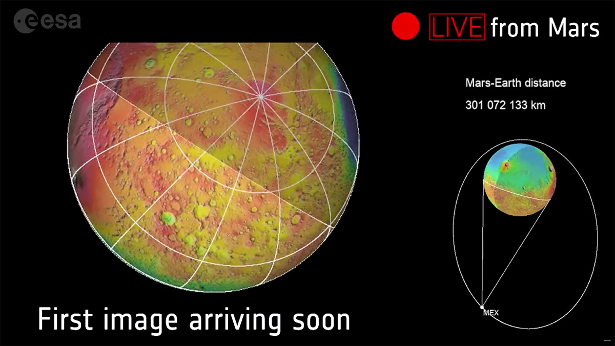 Marte en directo, así fue la primera transmisión “en vivo” del planeta rojo a la Tierra
