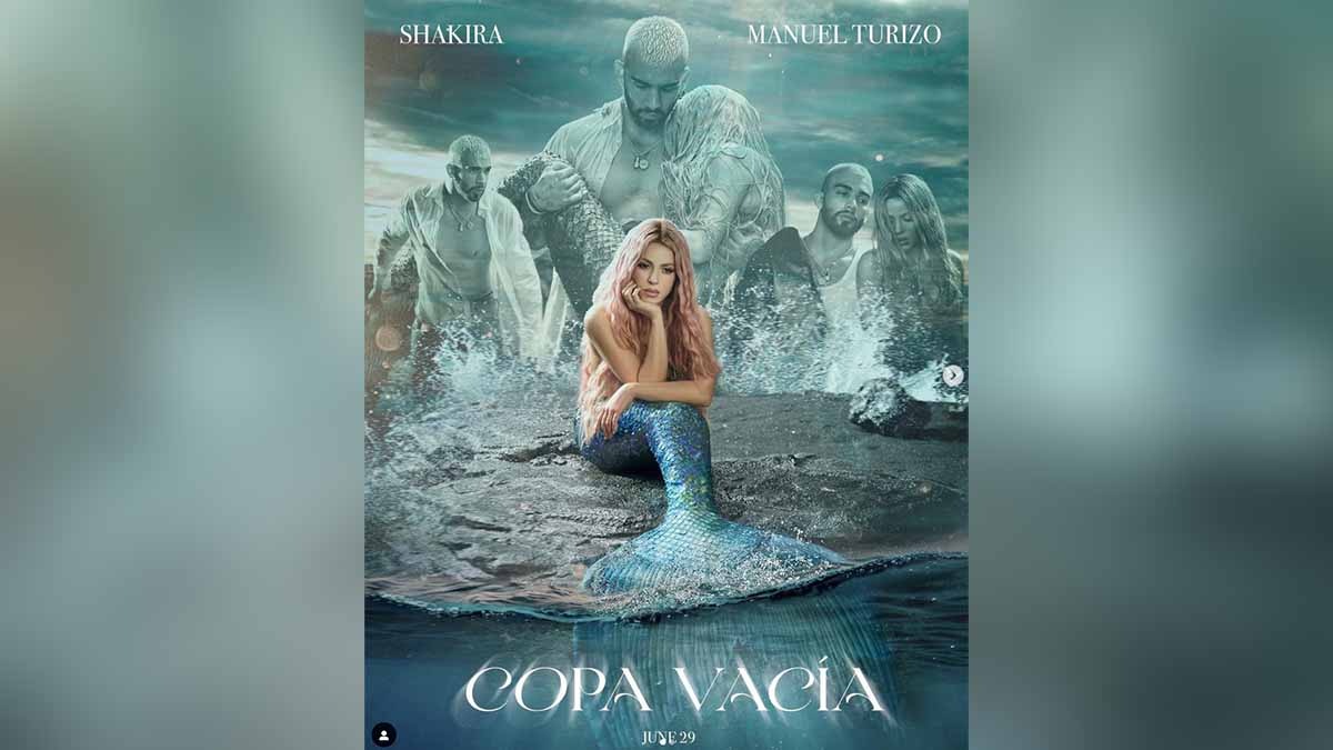 Shakira lanza “Copa vacía”, su nueva canción, junto a Manuel Turizo
