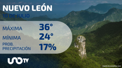 Clima en Nuevo León para el 10 de julio del 2023
