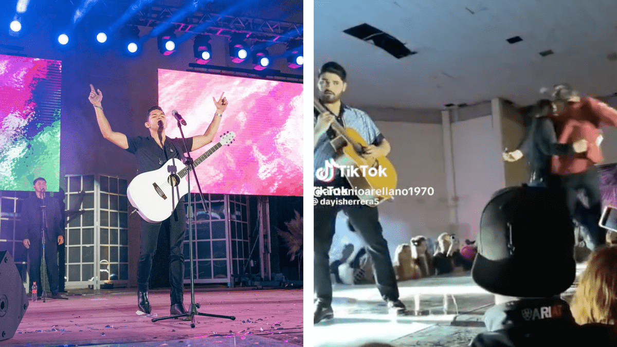 Joven es empujado del escenario en pleno concierto de Alta Consigna: ve el impactante video