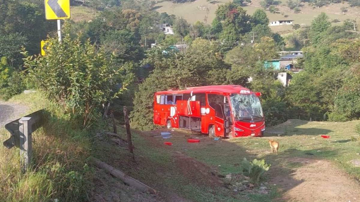 Autobús se sale del camino y vuelca en Molango, Hidalgo; hay 19 heridos