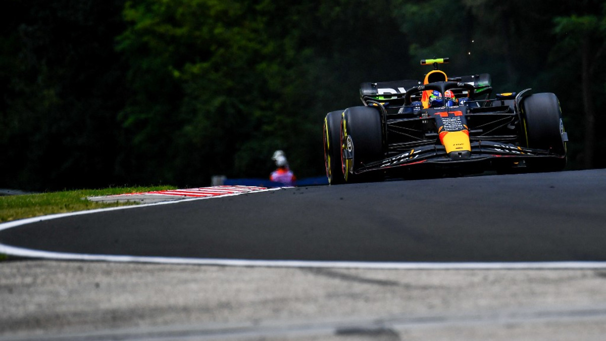 Checo Pérez termina en el antepenúltimo lugar de las PL2 del GP de Hungría 2023