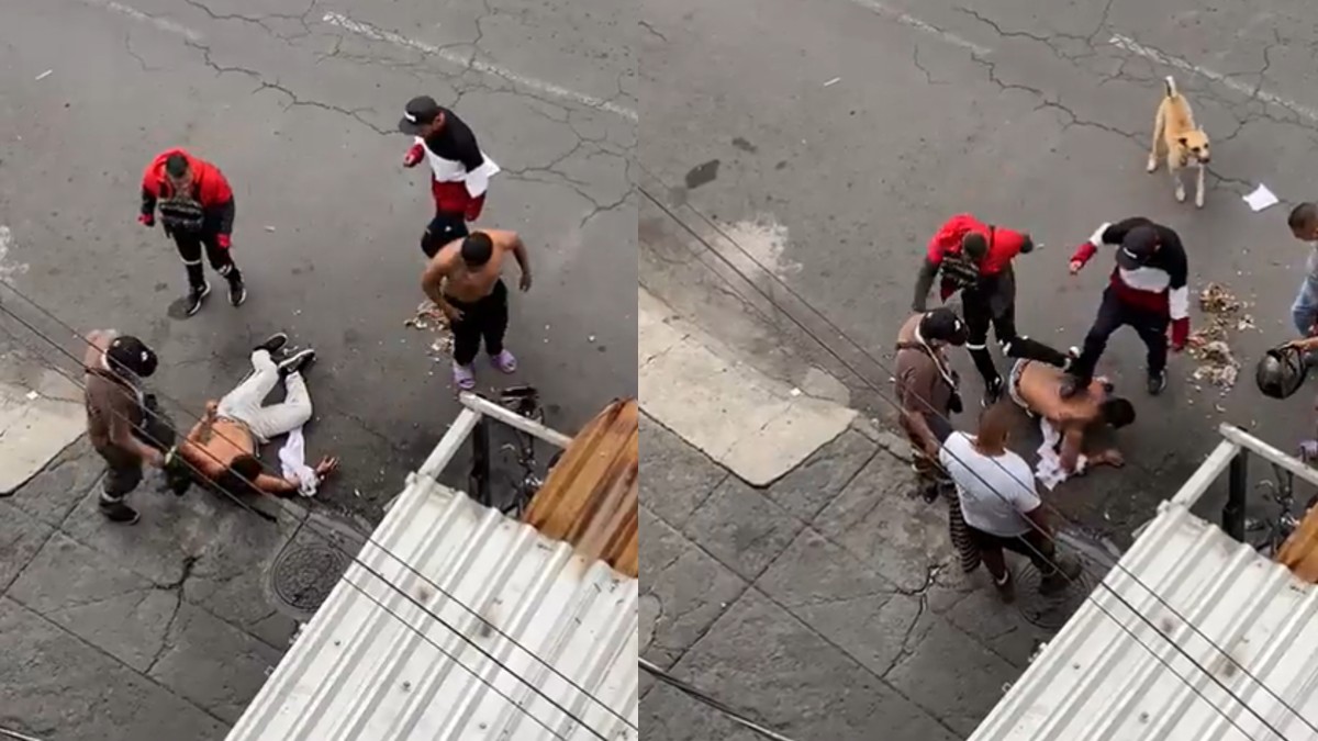 “¡Háblenle a la patrulla, lo están matando!”: captan en video tremenda golpiza a presunto asaltante en CDMX