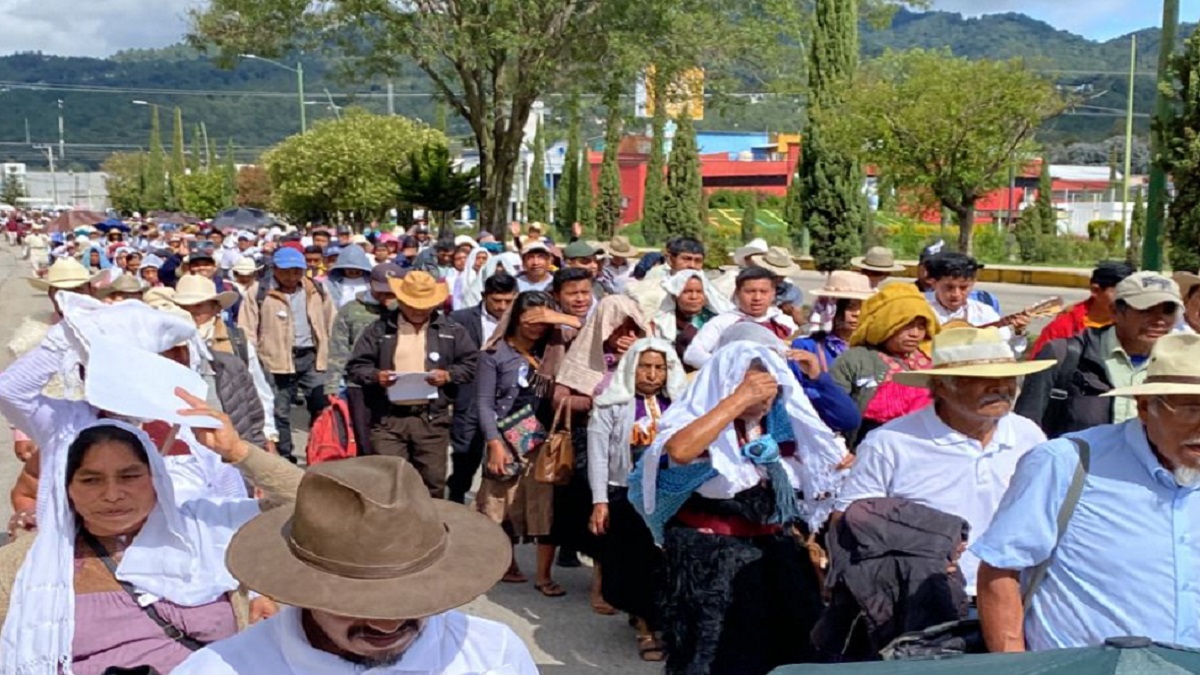 Con marcha, comunidades de Chiapas exigen alto a la ola de violencia