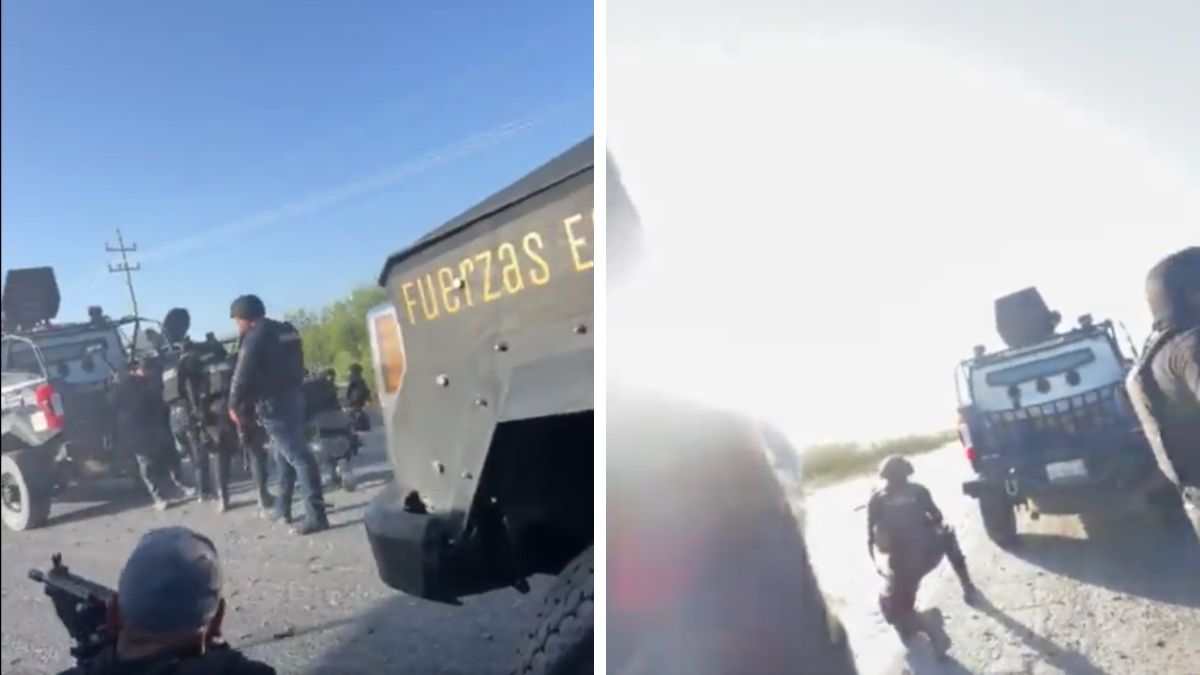 “¡Ya se fueron, cúbranse!”: policías graban encontronazo a balazos en Coahuila