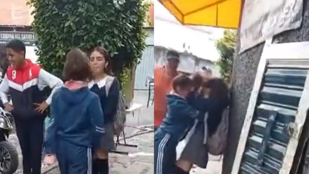 Estudiante golpea a su compañera de secundaria de Tlalnepantla