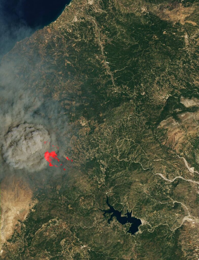 Incendios Grecia tomados por la NASA