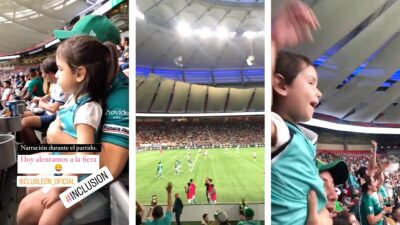 Leagues Cup: padre le narra a su hija invidente partido del León