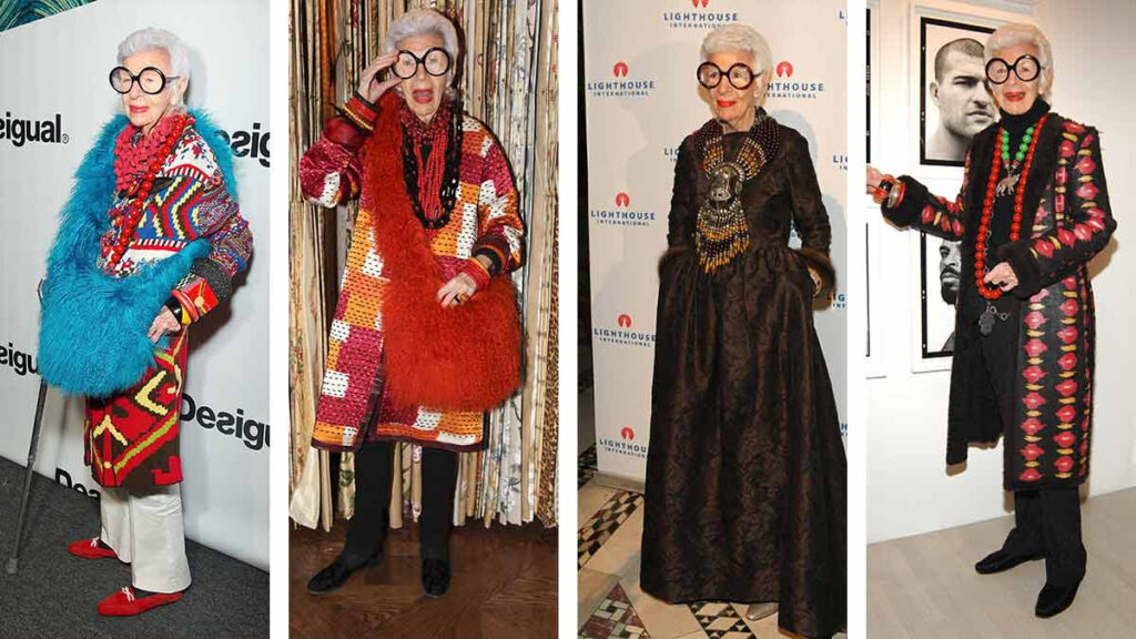 Iris Apfel, la influencer de casi 102 años que es todo un ícono de la moda