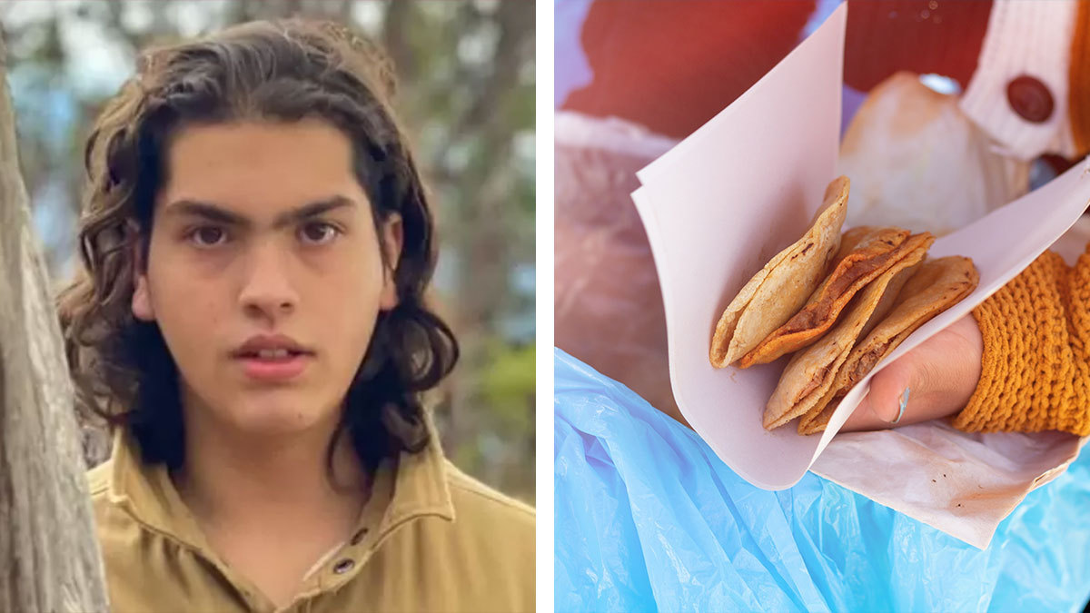 Por conflictos con la herencia, hijo de Mariana Levy vende tacos de canasta para ganarse la vida