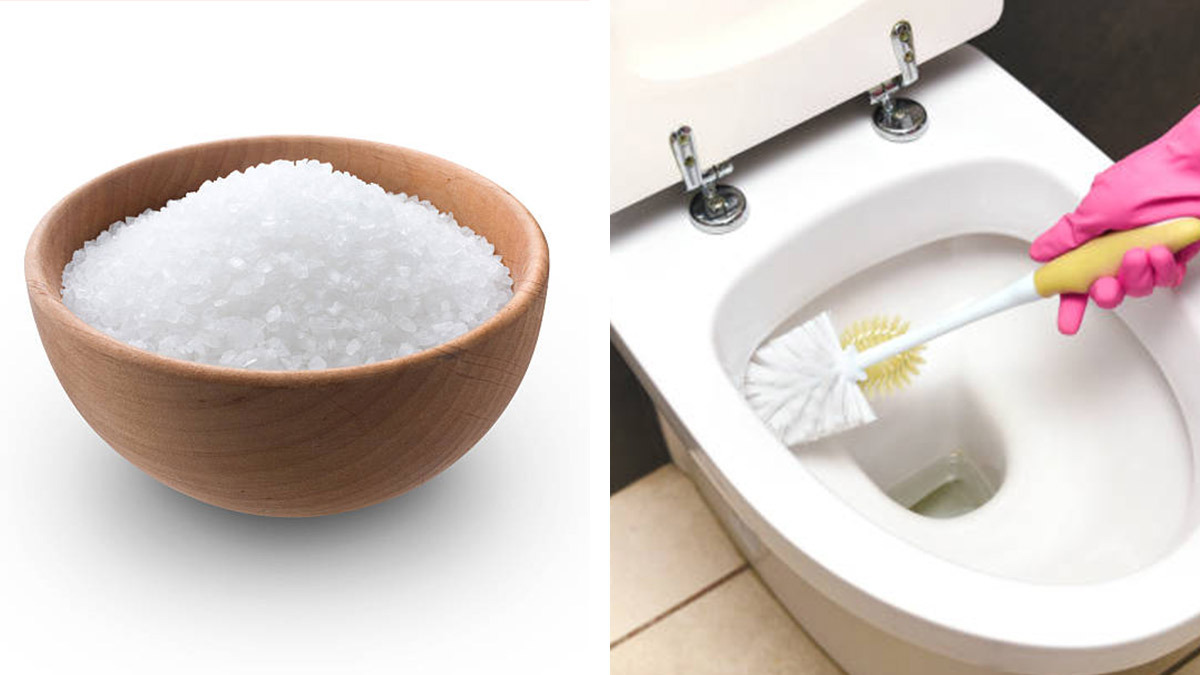 ¿Cómo limpiar el baño con sal?