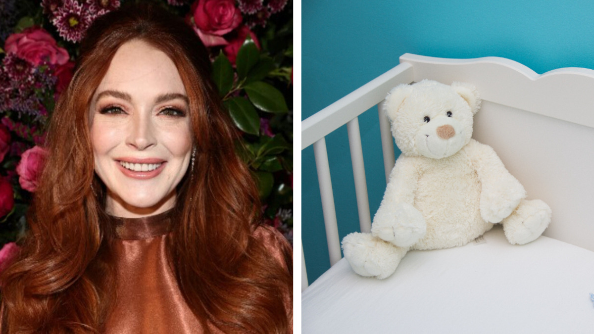 Lindsay Lohan presume su avanzado embarazo y una habitación de bebé que ella misma diseñó