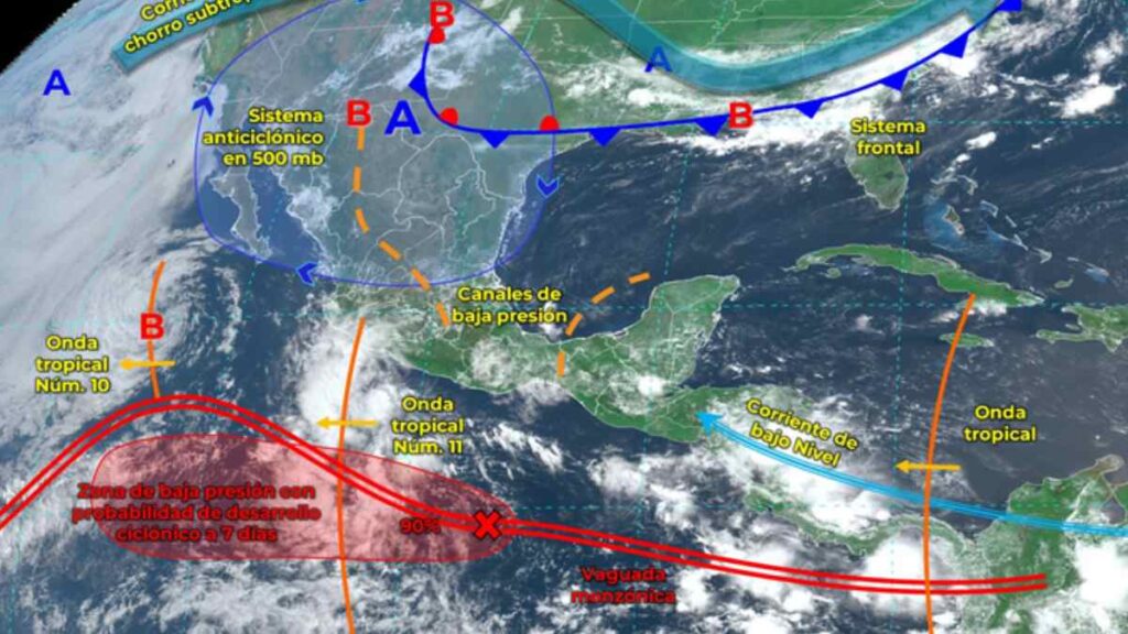 Lluvias en CDMX y otros estados 10 de julio de 2023