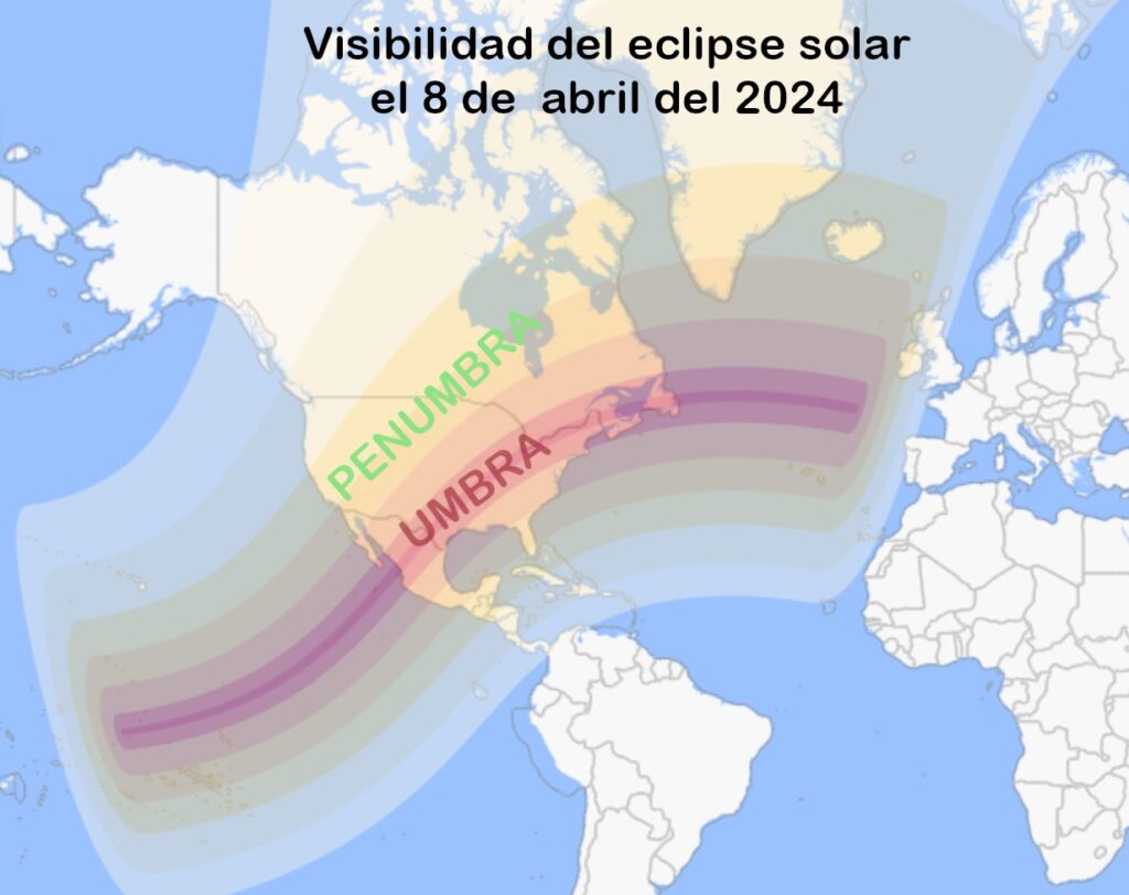Mapa Unam Eclipse Solar Total