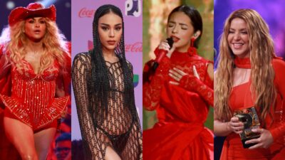 Shakira, Danna Paola, Ángela Aguilar, Paulina Rubio y Camila Cabello se reúnen en los Premios Juventud 2023