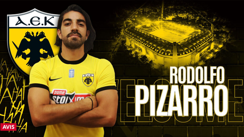 Presentan oficialmente a Rodolfo Pizarro con AEK Athenas